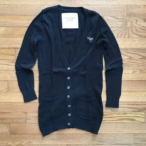 Navy Abercrombie & Fitch Cardigan